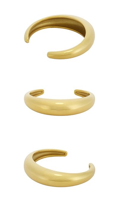 Epifene Epifene Gold Chain Arm Cuff Set Of 2