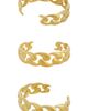 Epifene Epifene Gold Chain Arm Cuff Set Of 2 - 2