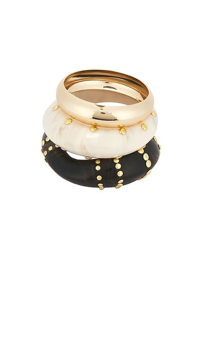 Epifene Epifene Studded Bangles Set Of 3
