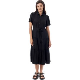 Equipment Equipment Jacquard Tiered Belted Midi Dress