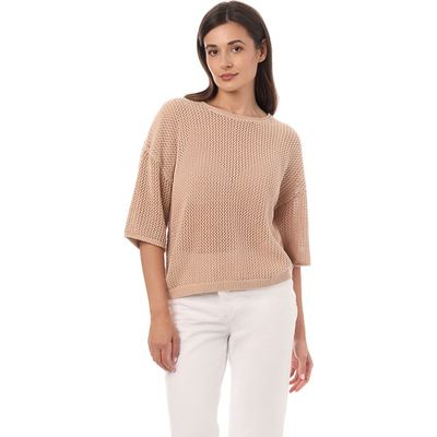 Equipment Equipment Mesh Elbow Sleeve Sweater