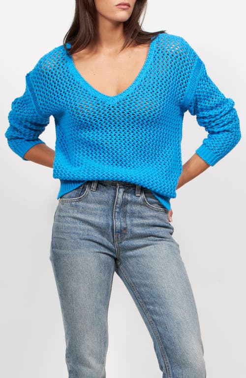 Equipment Equipment Tate Open Stitch Cotton Blend Sweater
