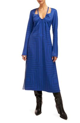 Equipment Equipment Vera Long Sleeve Midi Dress