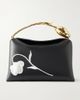 ERDEM Bloom medium floral-embroidered leather clutch - 1