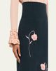 Erdem Embroidered Wool Knit Midi Pencil Skirt - 5