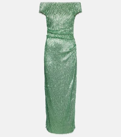 Erdem Erdem Beaded off-shoulder midi dress