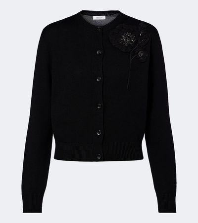 Erdem Erdem Beaded wool cardigan