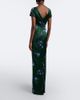 Erdem Erdem Belted floral duchess satin gown - 6