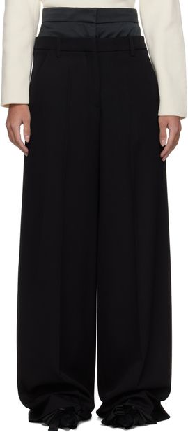Erdem Erdem Black Wide Leg Trousers
