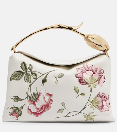 Erdem Erdem Bloom Medium floral leather top-handle bag
