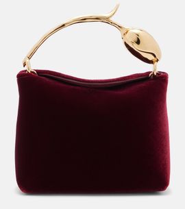 Erdem Erdem Bloom Micro velvet top-handle bag