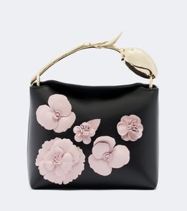 Erdem Erdem Bloom Mini appliqué leather top-handle bag