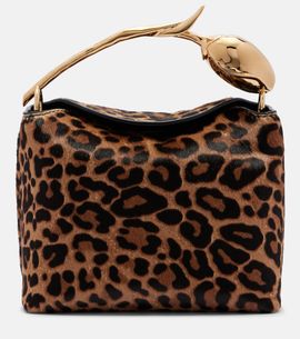 Erdem Erdem Bloom Mini calf hair top-handle bag