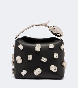 Erdem Erdem Bloom Mini embellished leather top-handle bag