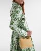 Erdem Erdem Bloom Mini leather-trimmed raffia top-handle bag - 2