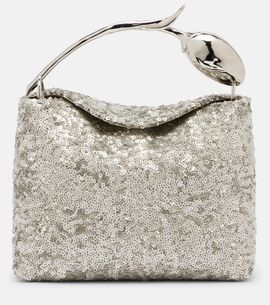 Erdem Erdem Bloom Mini sequined top-handle bag