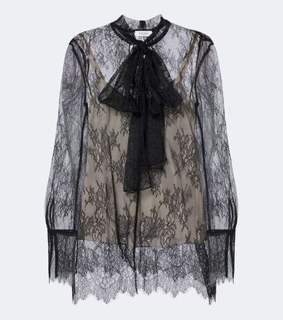 Erdem Erdem Bow-detail floral lace blouse