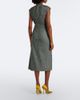 Erdem Erdem Bow-detail herringbone draped midi dress - 6