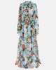 Erdem Erdem Caped floral silk voile gown - 1