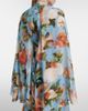 Erdem Erdem Caped floral silk voile gown - 6