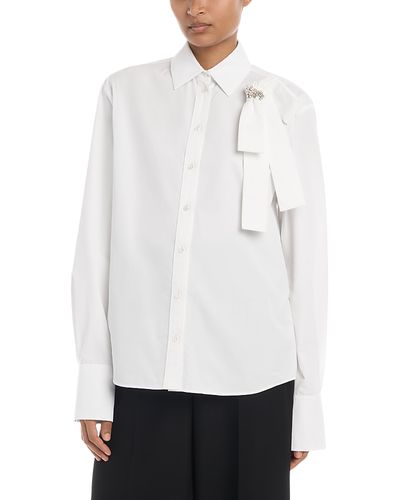 Erdem Erdem Cotton Poplin Long Sleeve Shirt