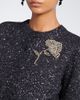 Erdem Erdem Cropped embellished alpaca-blend cardigan - 3
