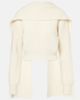 Erdem Erdem Cropped wool and cashmere scarf sweater - 1