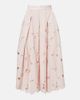 Erdem Erdem Cutout floral pleated midi skirt - 1