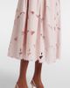 Erdem Erdem Cutout floral pleated midi skirt - 5