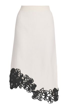 Erdem Erdem Cutout Knit Wool Midi Skirt