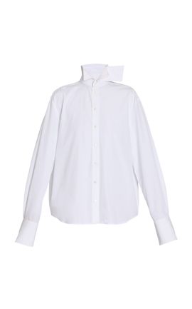Erdem Erdem DetachableCollar CottonPoplin Shirt