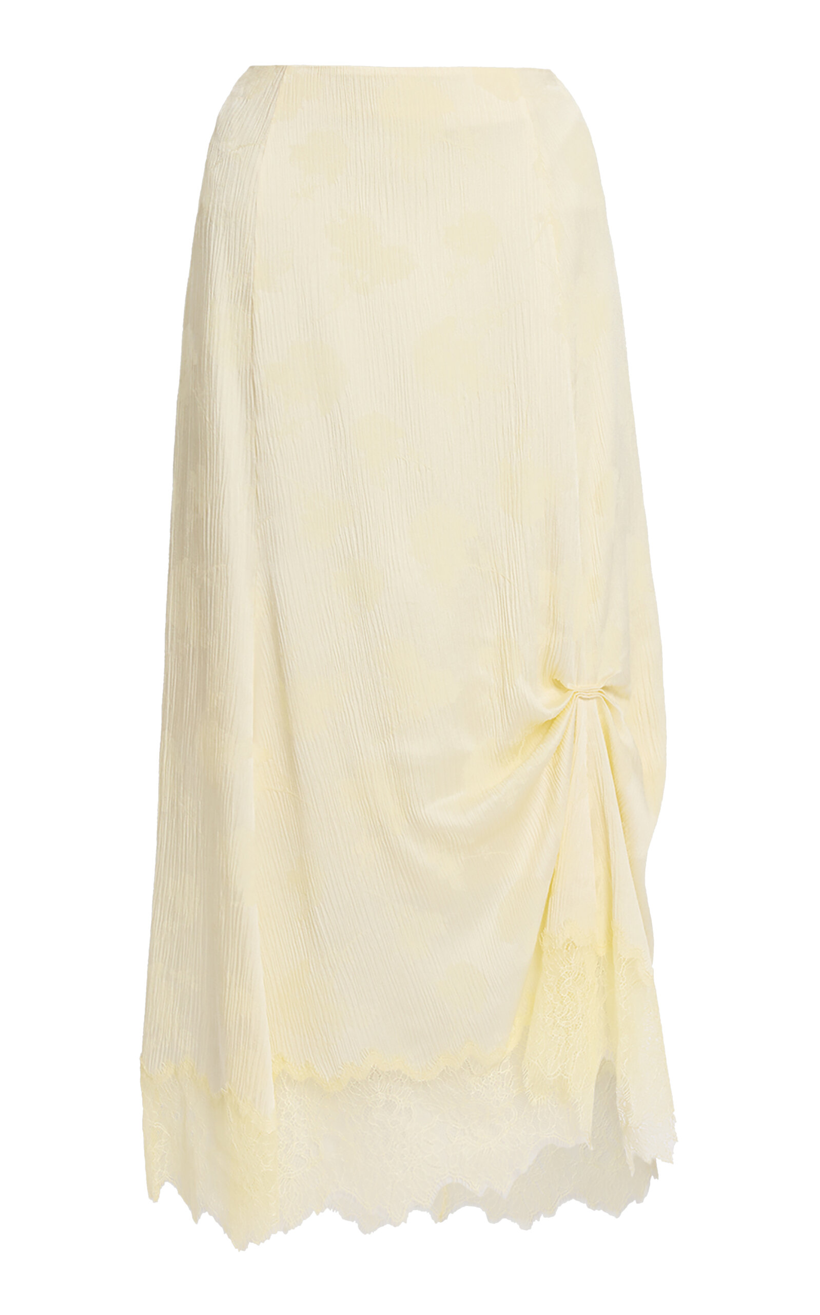 Erdem Erdem Draped Floral Creponne Jacquard Maxi Skirt