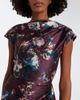 Erdem Erdem Draped floral satin gown - 3