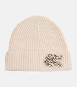 Erdem Erdem Embellished cashmere beanie