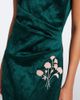 Erdem Erdem Embellished floral appliqué satin cocktail dress - 4