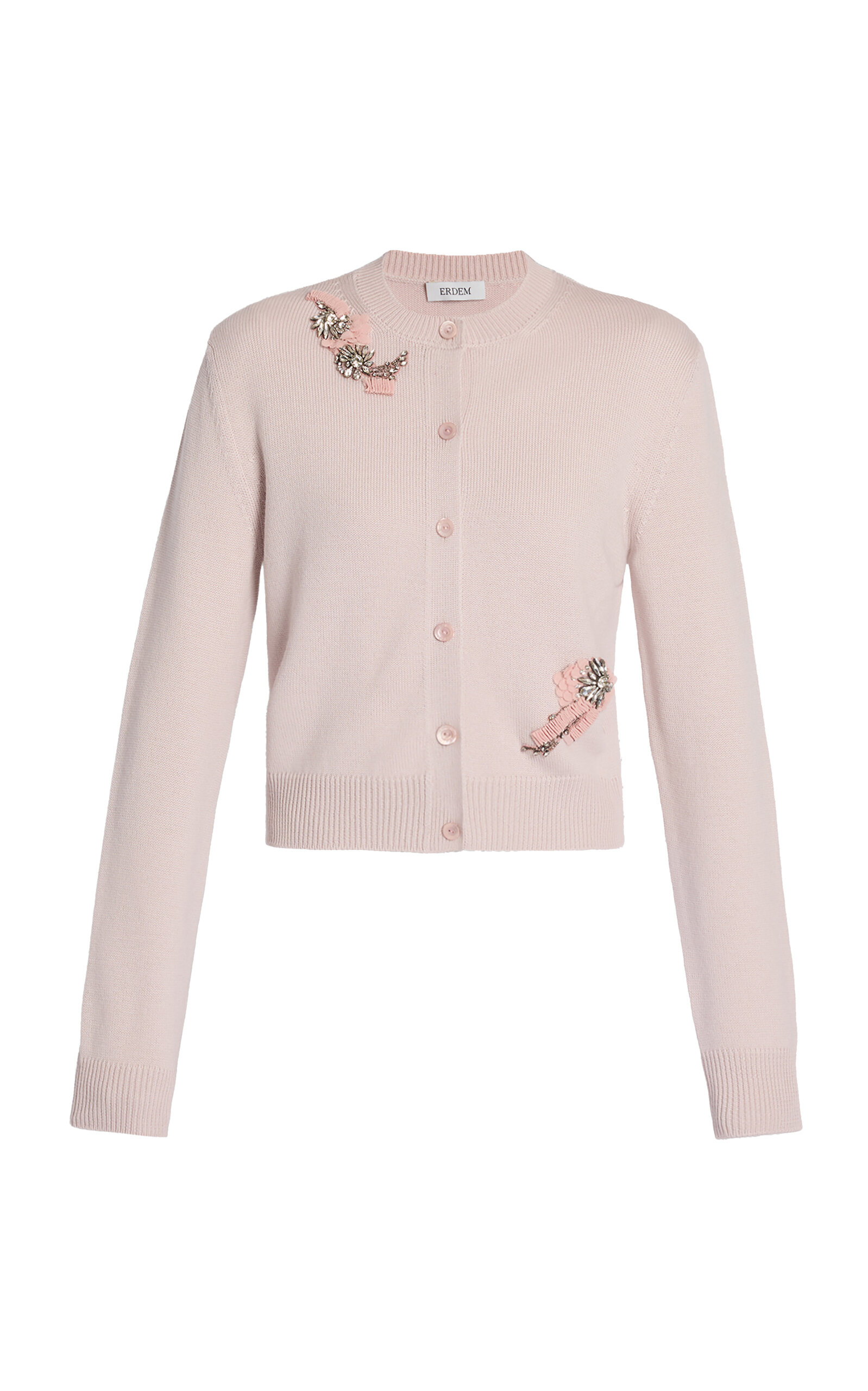 Erdem Erdem Embellished MerinoWool Cardigan