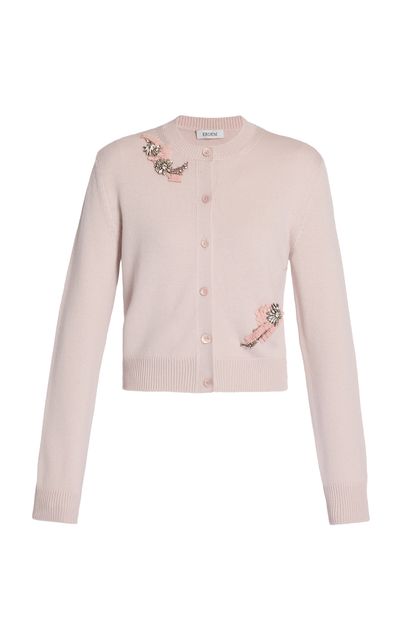 Erdem Erdem Embellished MerinoWool Cardigan