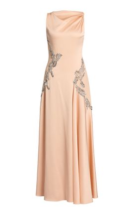 Erdem Erdem Embellished Satin Gady Gown
