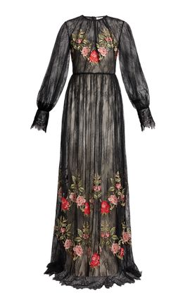 Erdem Erdem Embroidered Floral Lace Gown