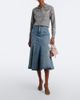 Erdem Erdem Floral-appliquÃ© denim midi skirt - 2