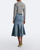 Erdem Erdem Floral-appliquÃ© denim midi skirt - 6