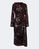 Erdem Erdem Floral-appliqué gathered sequined midi dress - 1