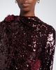 Erdem Erdem Floral-appliqué gathered sequined midi dress - 3