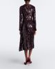 Erdem Erdem Floral-appliqué gathered sequined midi dress - 5