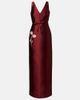 Erdem Erdem Floral-appliqué satin gown - 1