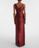 Erdem Erdem Floral-appliqué satin gown - 5