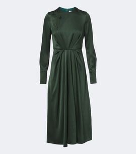 Erdem Erdem Floral-appliqué satin seersucker midi dress