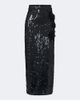 Erdem Erdem Floral-appliqué sequined midi skirt - 1
