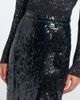 Erdem Erdem Floral-appliqué sequined midi skirt - 3