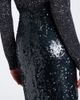 Erdem Erdem Floral-appliqué sequined midi skirt - 5